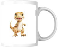 Thumbnail for Baby Dinosaur Mug | Cute Watercolor T-Rex Coffee Mug | Kids Dino Lover Gift