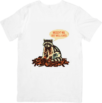 Thumbnail for Well Lived Raccoon T-Shirt | Funny Messy Quote Graphic Tee | Sarcastic Humor Gift