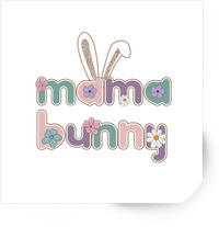 Thumbnail for Mama Bunny Sticker | Floral Easter Bunny Ears Vinyl Decal | Mom Spring Gift