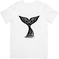 Thumbnail for Tribal Whale Tail T-Shirt | Tribal Ocean Graphic Tee | Marine Nature Gift