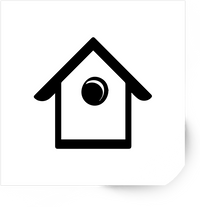 Thumbnail for Birdhouse Icon Sticker | Minimalist Black Birdhouse Vinyl Decal | Bird Lover Gift