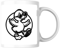 Thumbnail for Goofy Duck Mascot Mug | Retro Cartoon Duck Coffee Mug | Funny Quirky Gift