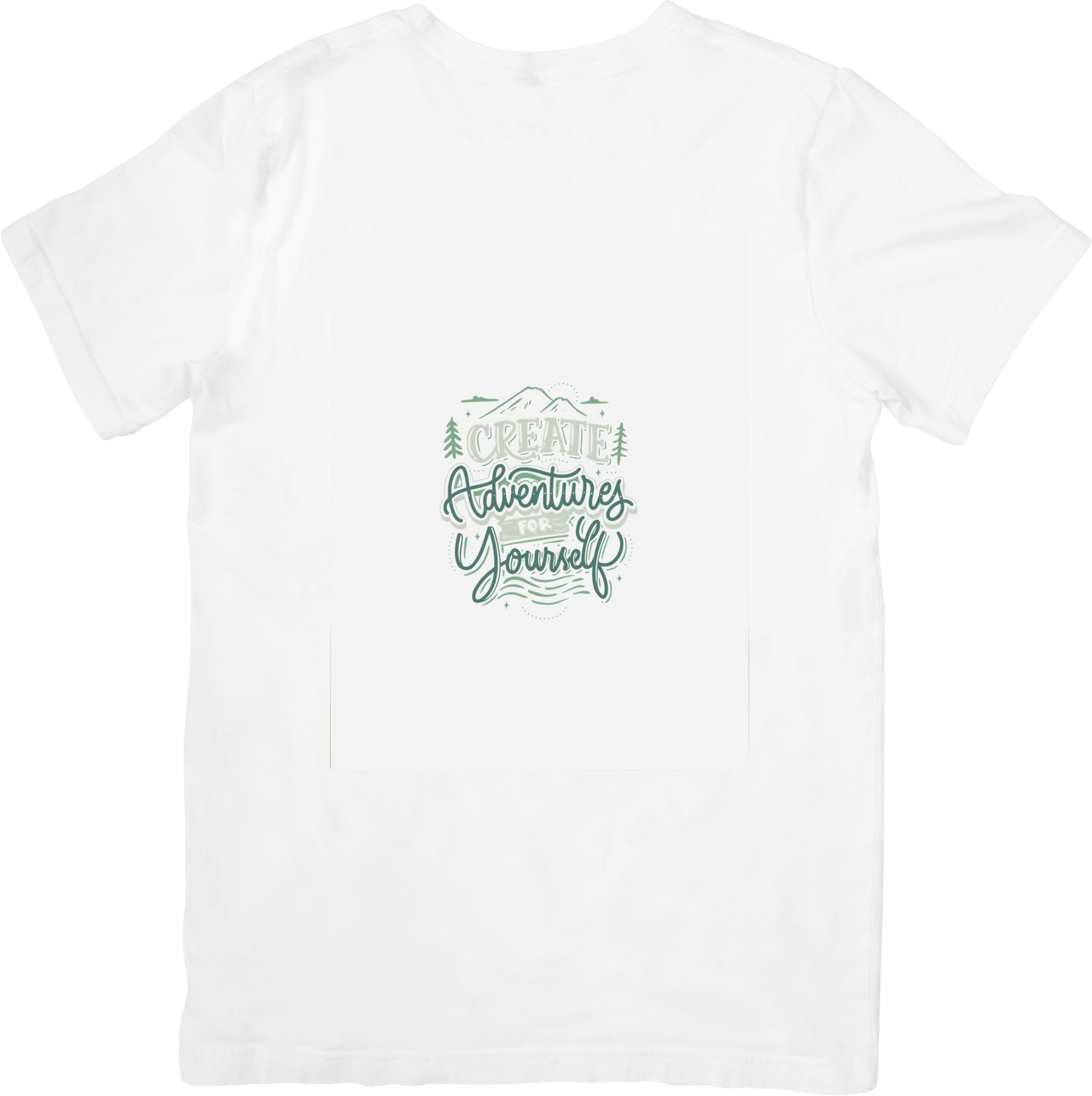 Create Adventures For Yourself T-Shirt | Minimalist Nature Outdoors Graphic Tee