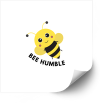 Thumbnail for Bee Humble Honeybee Sticker | Cute Minimalist Motivational Vinyl Decal