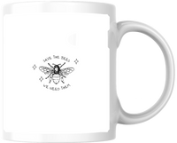 Thumbnail for Save The Bees We Need Them Mug | Line Art Honeybee Coffee Mug | Nature Lover Gift