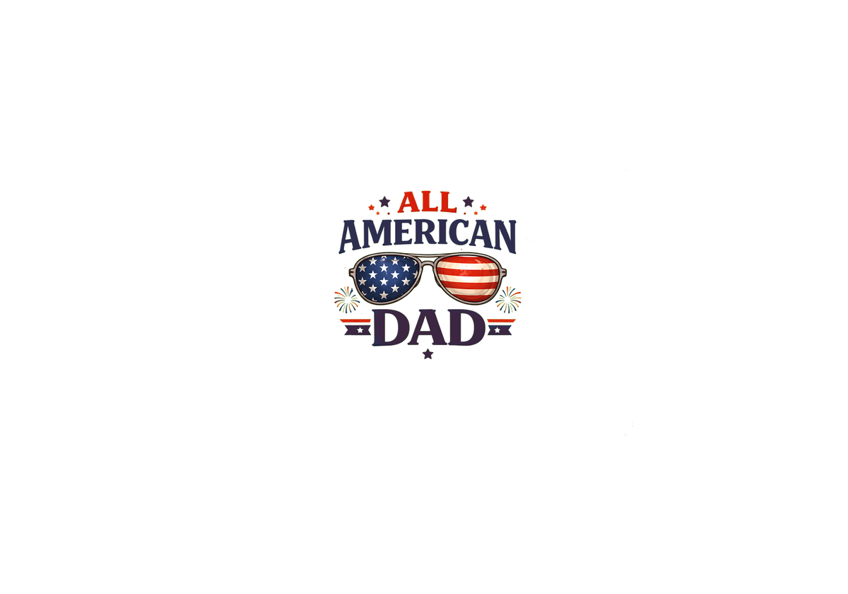 All American Dad Throw Pillow | Patriotic Sunglasses Decorative Pillow | 4th Of July Gift