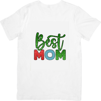 Thumbnail for Best Mom Christmas Holiday T-Shirt | Cute Festive Glitter Graphic Tee | Mother Gift