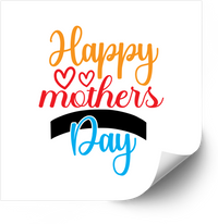 Thumbnail for Happy Mothers Day Sticker | Colorful Floral Script Vinyl Decal